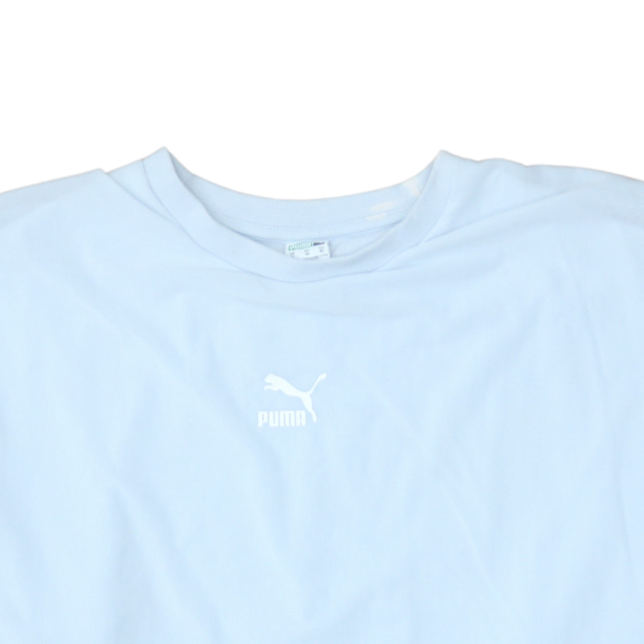 Puma Women Light Blue Crew Neck Pullover Sweatshirt XL