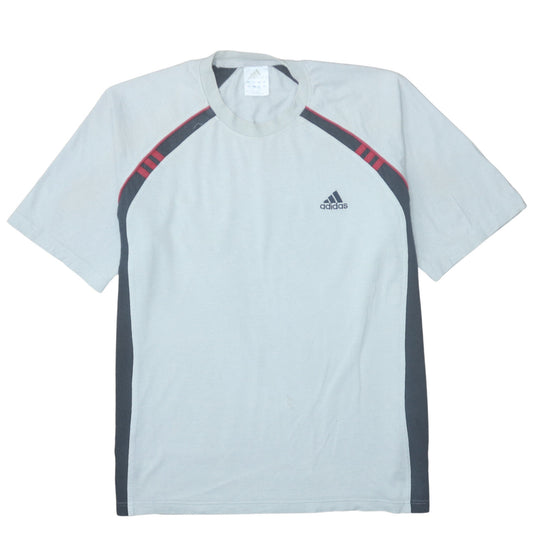 Adidas Mens Grey Short Sleeve Crew Neck Sports T-Shirt L