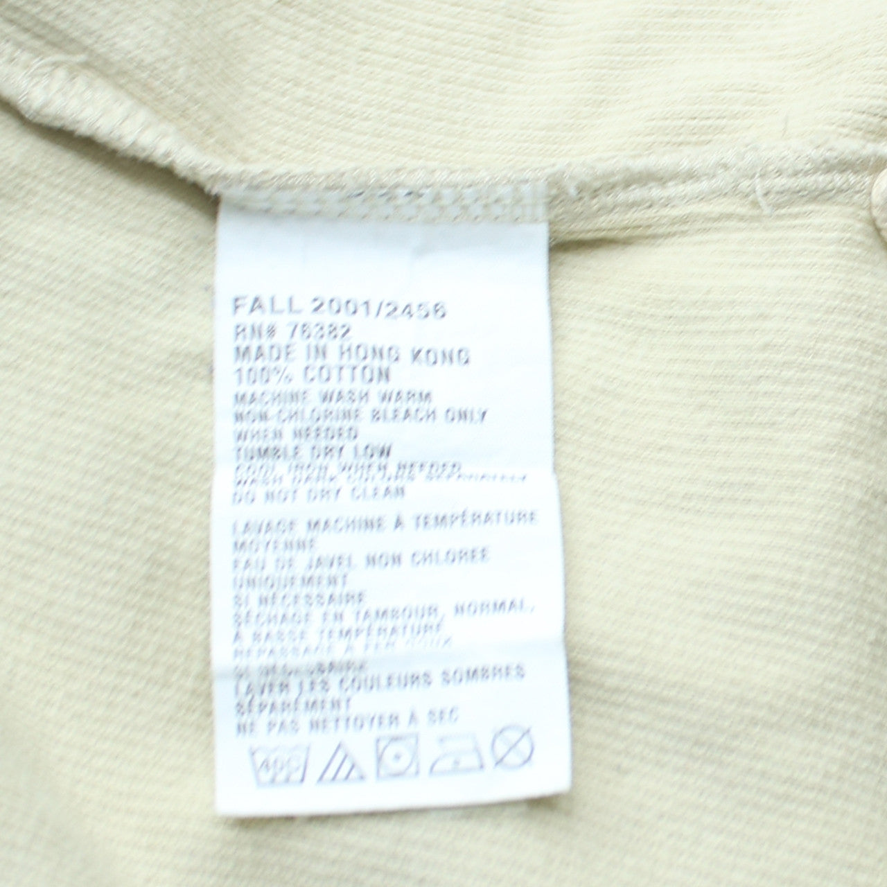 Timberland Men Ivory Waffle Knit Cotton Crew Neck Pullover Jumper L