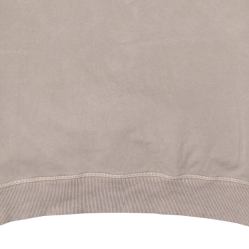 Ellesse Womens Beige Cotton Crew Neck Pullover Sweatshirt UK 8