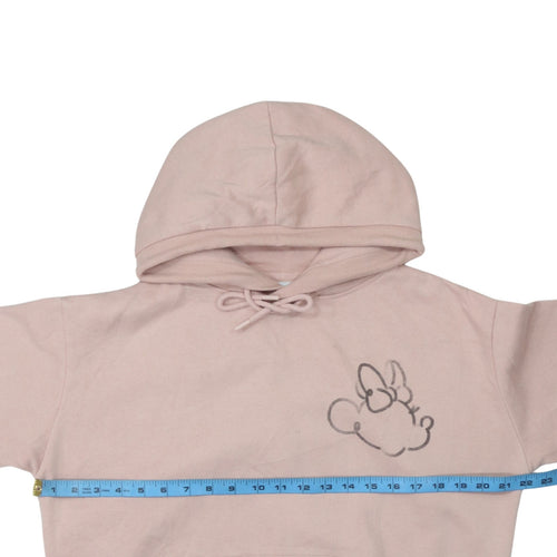 Disney Primark Cares Women's Pink Minnie Hoodie Size 10/12 Cotton Blend