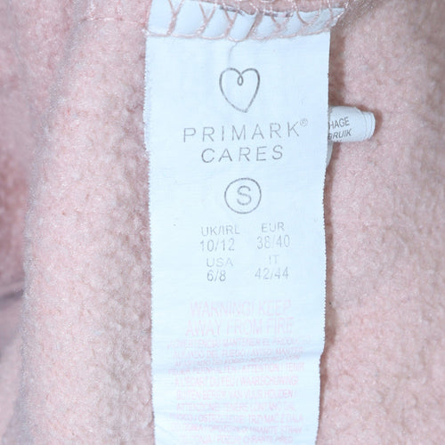 Disney Primark Cares Women's Pink Minnie Hoodie Size 10/12 Cotton Blend