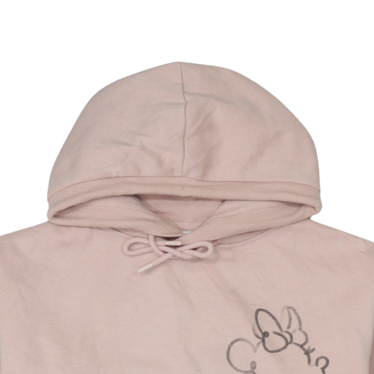 Disney Primark Cares Women's Pink Minnie Hoodie Size 10/12 Cotton Blend