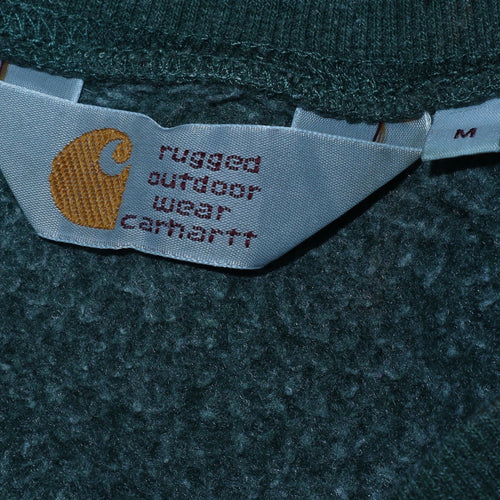 Carhartt Men's Green Crew Neck Pullover Sweatshirt Size M