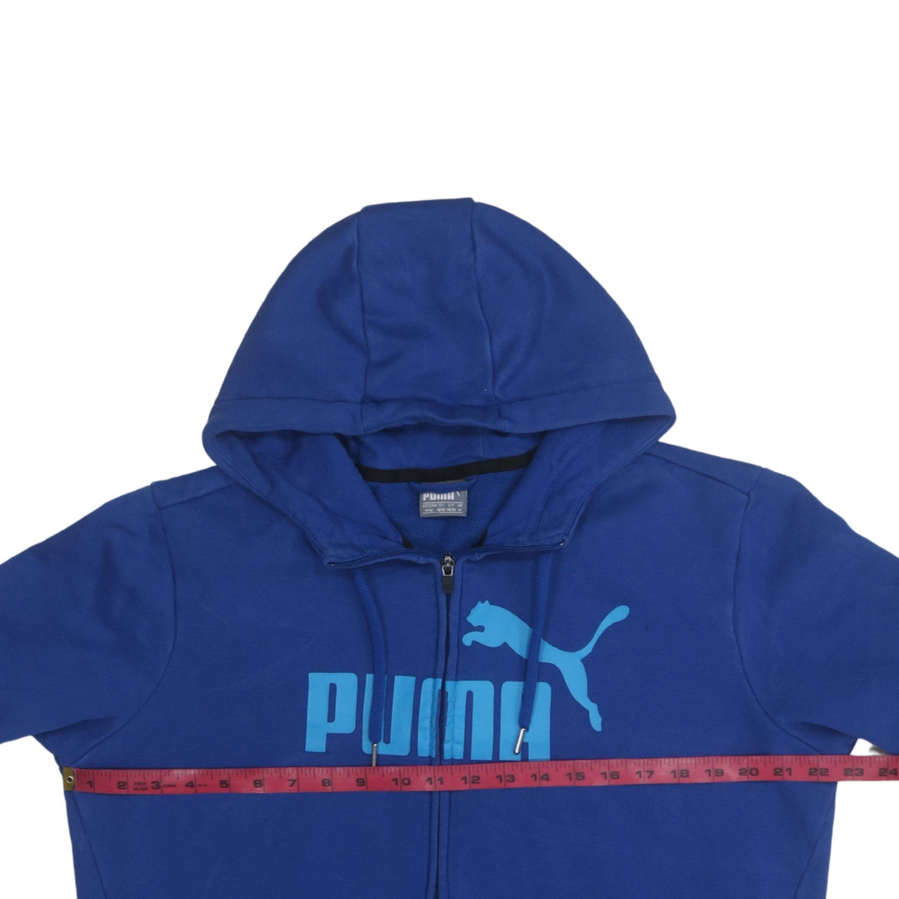 Puma Men's Blue Full Zip Hoodie M Sports Fleece Sweatshirt