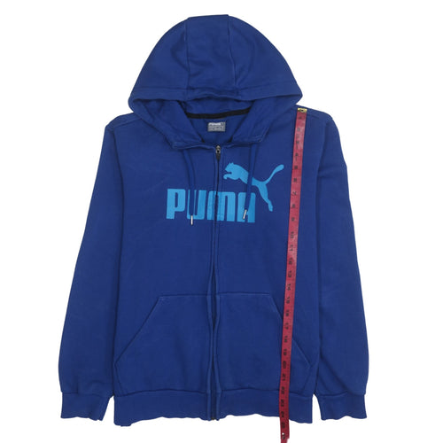Puma Men's Blue Full Zip Hoodie M Sports Fleece Sweatshirt