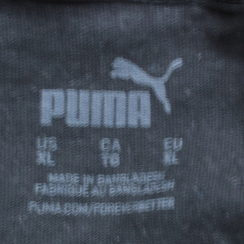 Puma Men's Black XL Graphic Logo Crew Neck T-Shirt