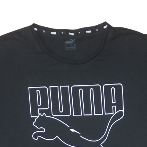 Puma Men's Black XL Graphic Logo Crew Neck T-Shirt