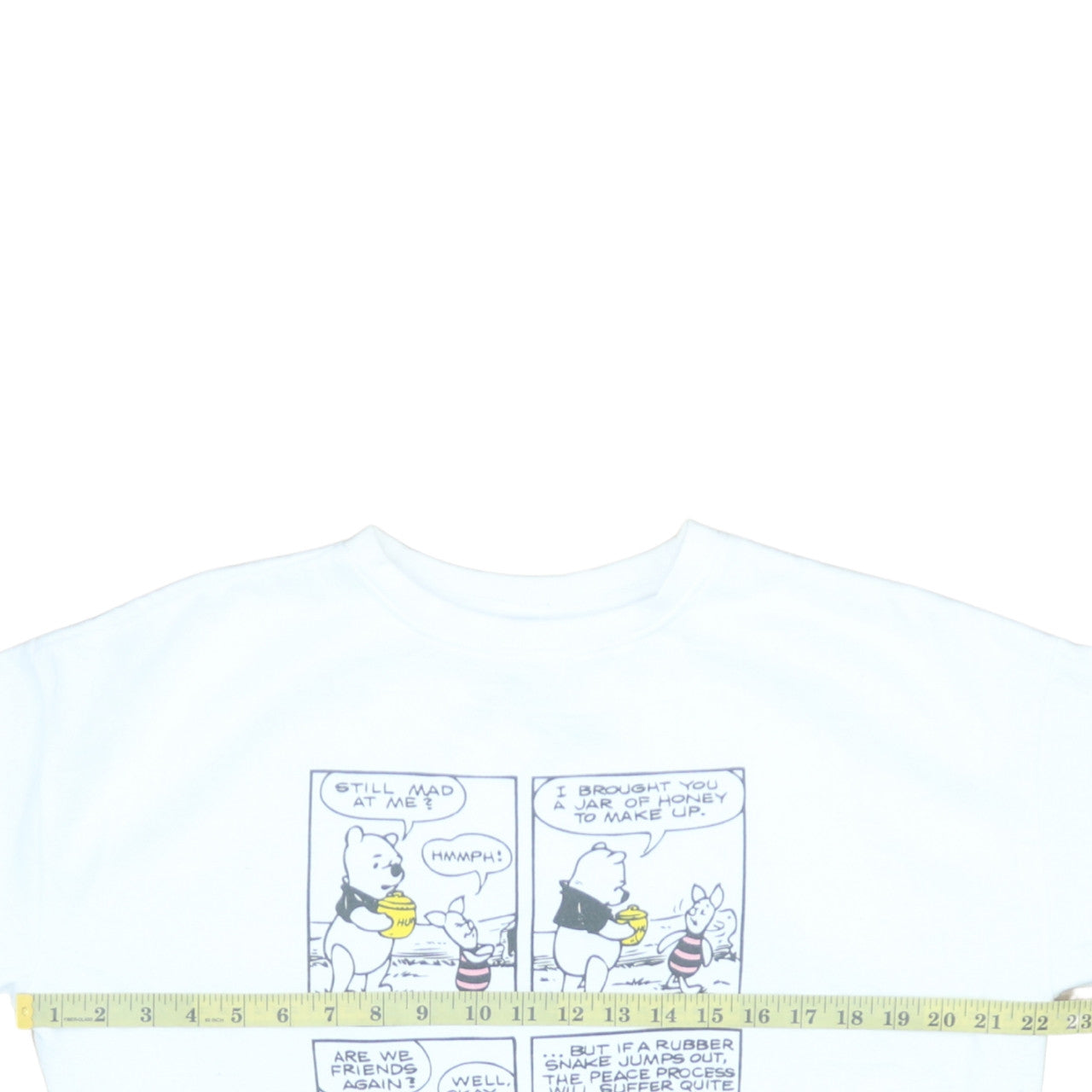 Disney Primark Women's White Winnie the Pooh Sweatshirt Size S 10/12 Crew Neck