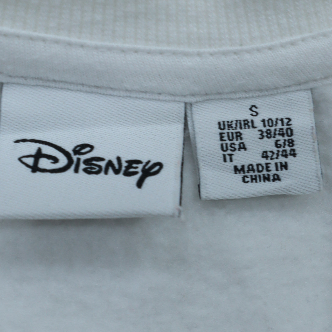 Disney Primark Women's White Winnie the Pooh Sweatshirt Size S 10/12 Crew Neck