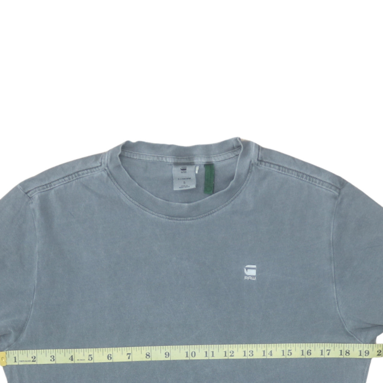 G-Star RAW Men's Grey Crew Neck Cotton T-Shirt Size S