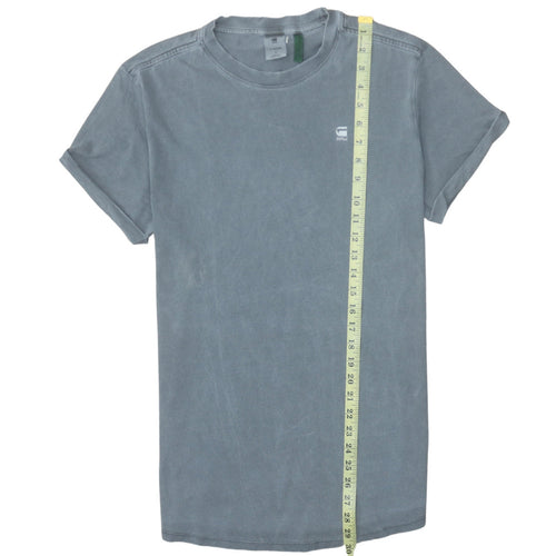 G-Star RAW Men's Grey Crew Neck Cotton T-Shirt Size S