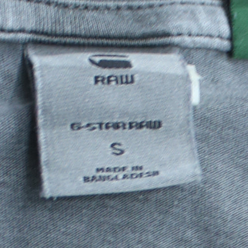 G-Star RAW Men's Grey Crew Neck Cotton T-Shirt Size S