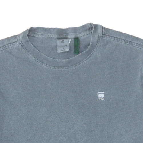 G-Star RAW Men's Grey Crew Neck Cotton T-Shirt Size S