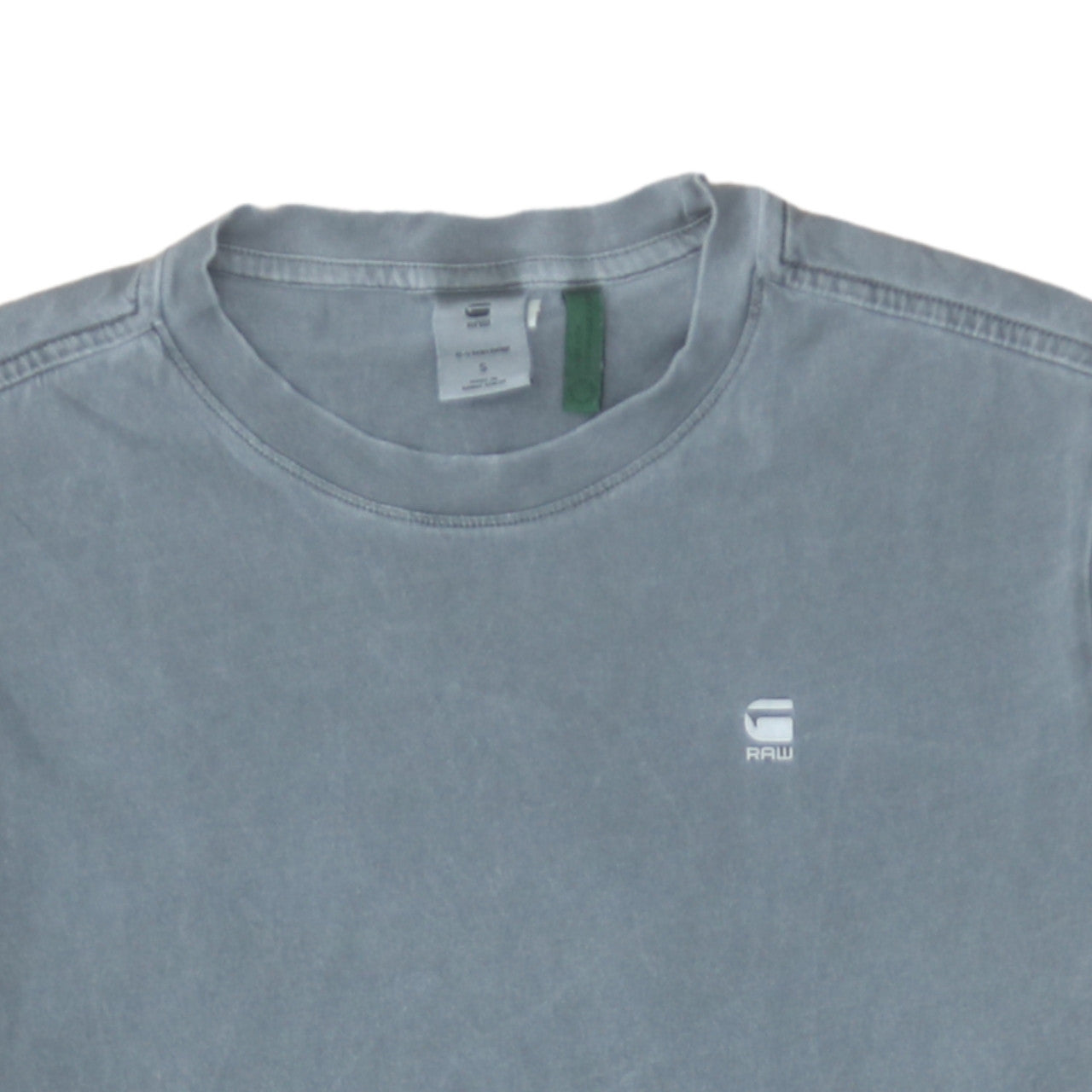 G-Star RAW Men's Grey Crew Neck Cotton T-Shirt Size S