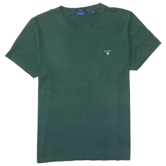 GANT Men's Green XL Regular Fit Cotton Crew Neck T-Shirt