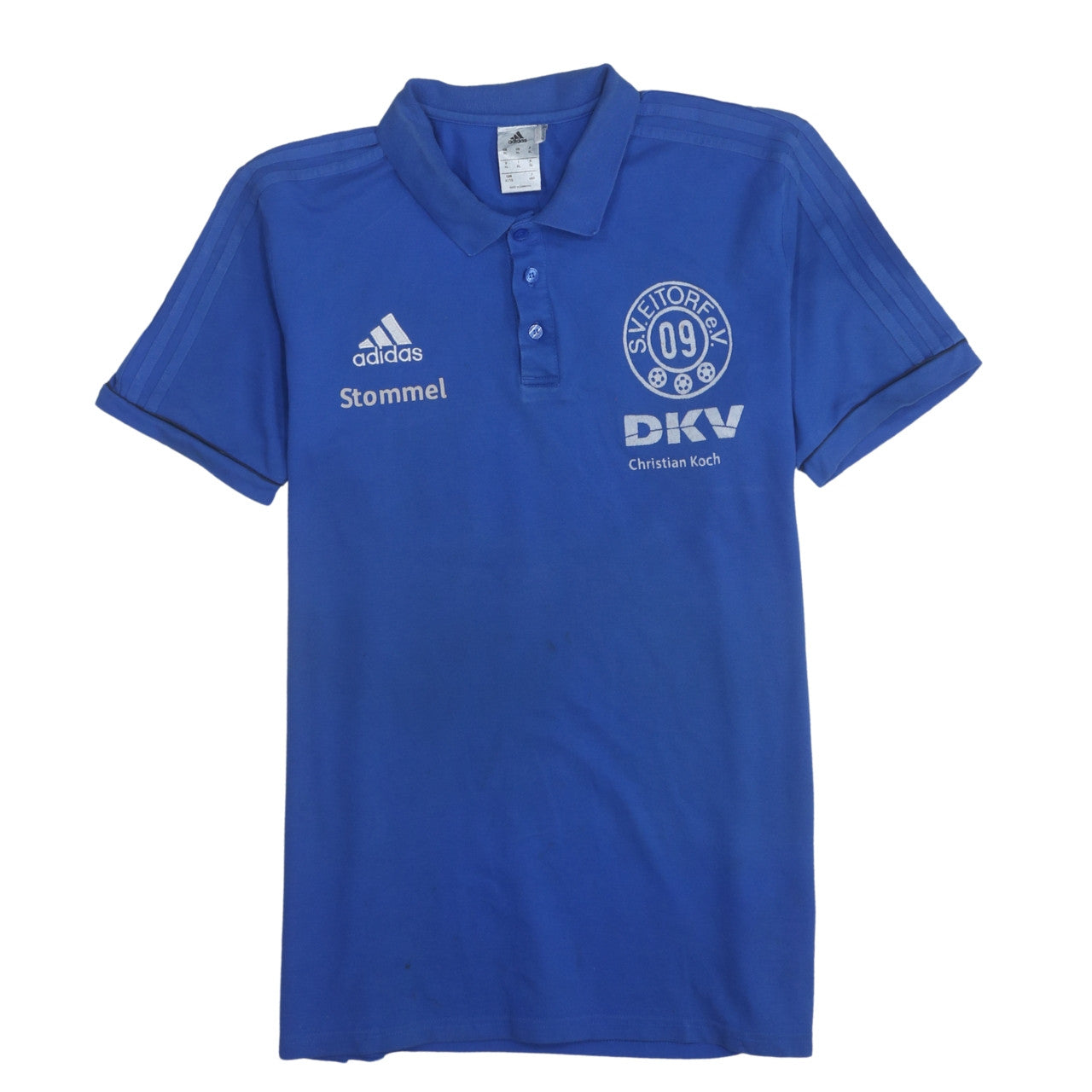 Adidas Men's Blue XL Polo Shirt SV Eitorf 09 Football Teamwear