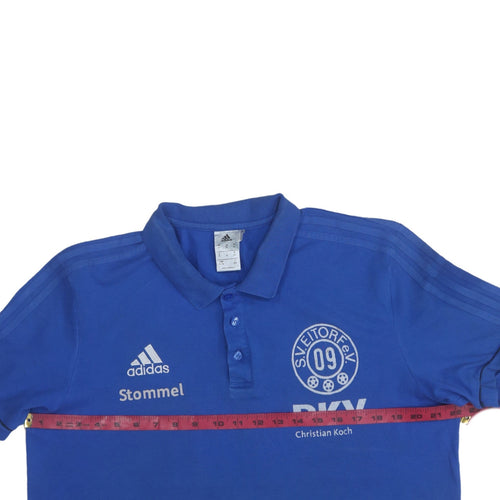 Adidas Men's Blue XL Polo Shirt SV Eitorf 09 Football Teamwear