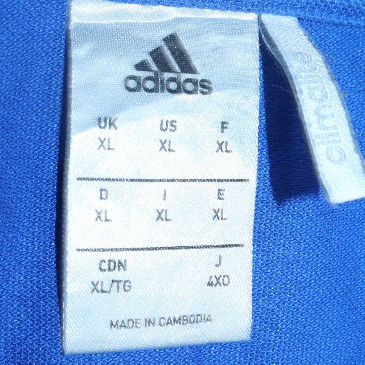 Adidas Men's Blue XL Polo Shirt SV Eitorf 09 Football Teamwear