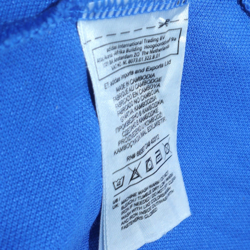 Adidas Men's Blue XL Polo Shirt SV Eitorf 09 Football Teamwear