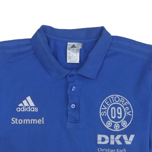 Adidas Men's Blue XL Polo Shirt SV Eitorf 09 Football Teamwear