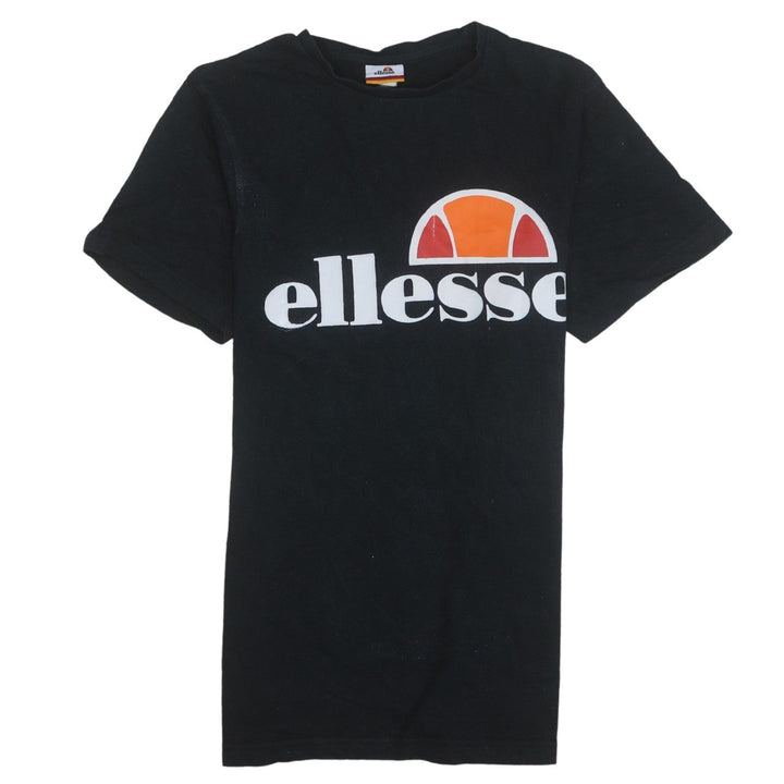 Ellesse Men's Black Short Sleeve Crew Neck Logo T-Shirt Size S
