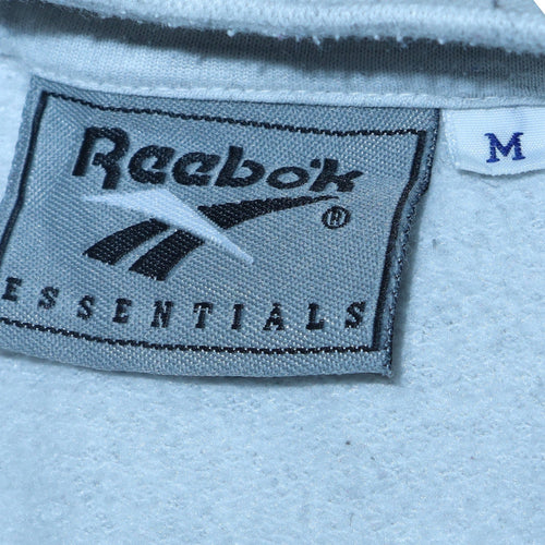 Reebok Essentials Men Grey M Pullover Crew Neck Logo Sweatshirt