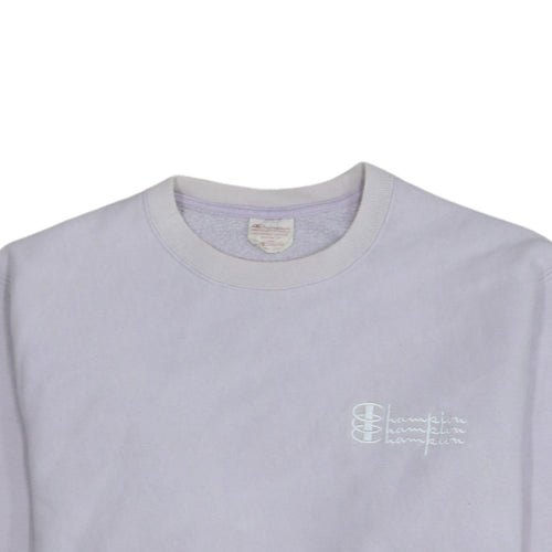 Champion Women’s Lilac Reverse Weave Sweatshirt Medium Cotton Blend