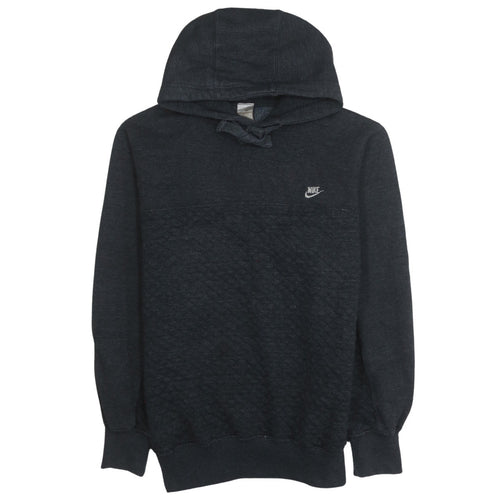 Nike Men's Black Pullover Hoodie Size L Logo Knit Sweatshirt