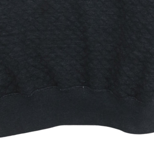Nike Men's Black Pullover Hoodie Size L Logo Knit Sweatshirt