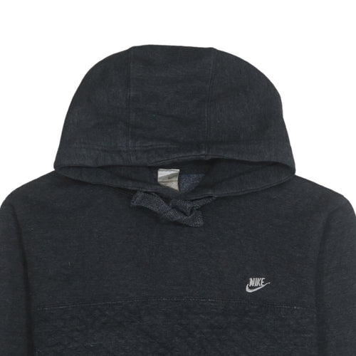 Nike Men's Black Pullover Hoodie Size L Logo Knit Sweatshirt