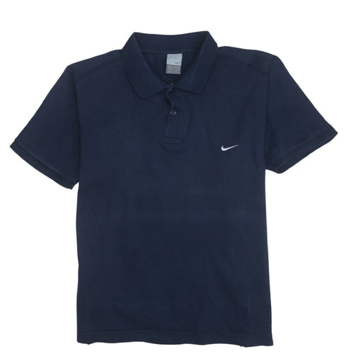 Nike Men's Blue Regular Fit Cotton Short Sleeve Polo Shirt Size M