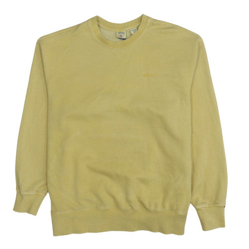 Levi's Men's Yellow Relaxed Fit Crew Neck Sweatshirt XL