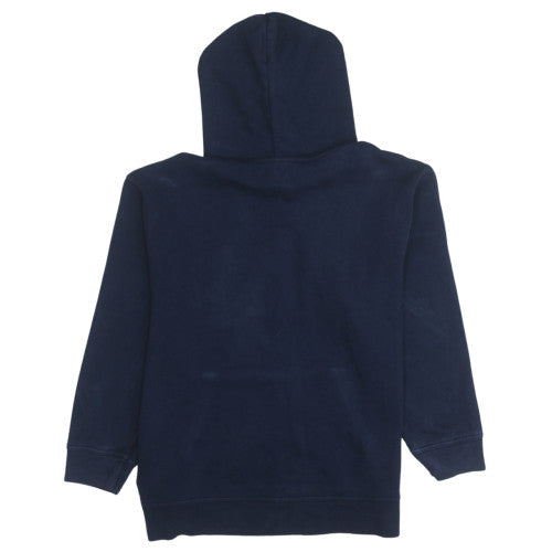 GAP Boys Blue XL Pullover Fleece Hoodie with Yellow Logo