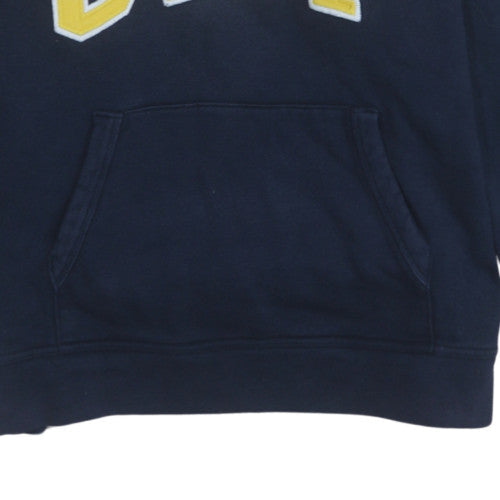 GAP Boys Blue XL Pullover Fleece Hoodie with Yellow Logo