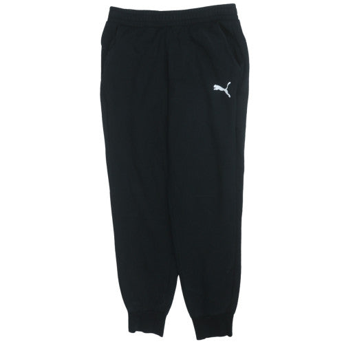 Puma Men's Black Joggers L Fleece Tapered Sweatpants
