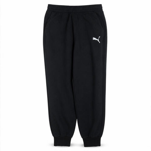 Puma Men's Black Joggers L Fleece Tapered Sweatpants