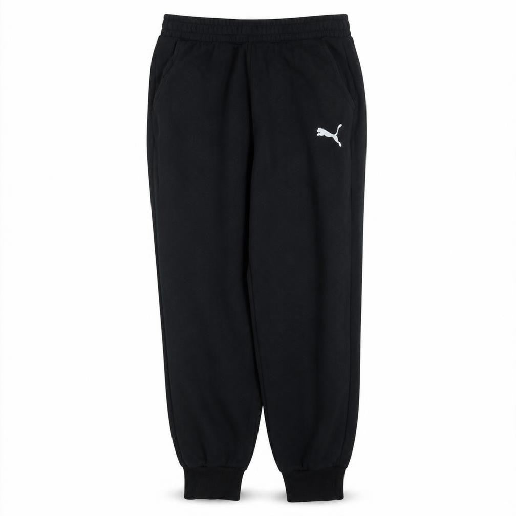 Puma Men's Black Joggers L Fleece Tapered Sweatpants