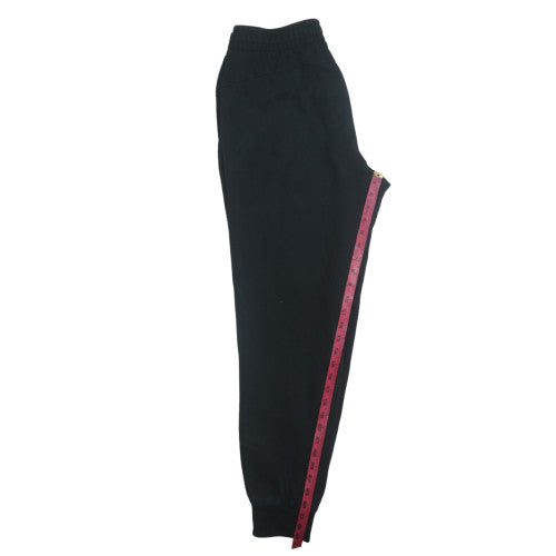 Puma Men's Black Joggers L Fleece Tapered Sweatpants
