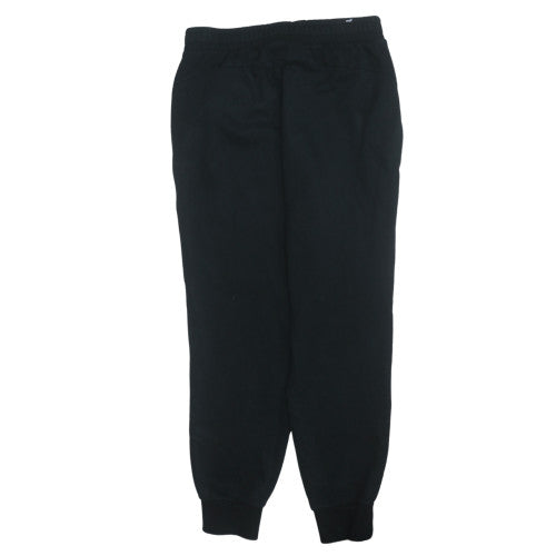 Puma Men's Black Joggers L Fleece Tapered Sweatpants