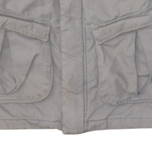 Nike Teens Grey Lined Parka Jacket L Grey Hooded Outdoor Coat