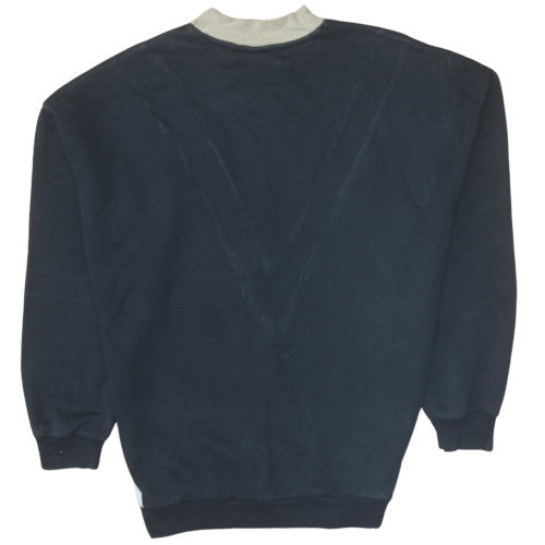 Adidas Women Beige Black Colourblock Crew Neck Sweatshirt Size 16