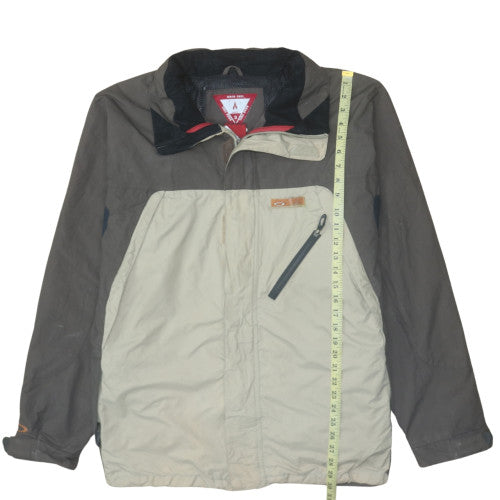 Oakley Men Beige Anorak Jacket M Windproof Water Resistant Outdoor