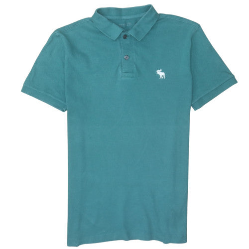 Abercrombie & Fitch Men's Teal Short Sleeve Polo Size M Classic Fit