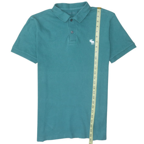 Abercrombie & Fitch Men's Teal Short Sleeve Polo Size M Classic Fit