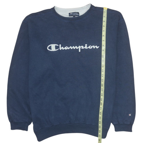 Champion Men's Blue XL Crew Neck Pullover Sweatshirt