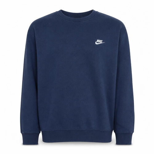Nike Men's Blue Crew Neck Pullover Sweatshirt L Sports Fleece