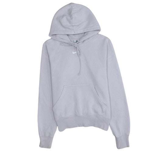 Nike Women’s Grey Small Pullover Hoodie Cotton Blend Athletic Sweatshirt