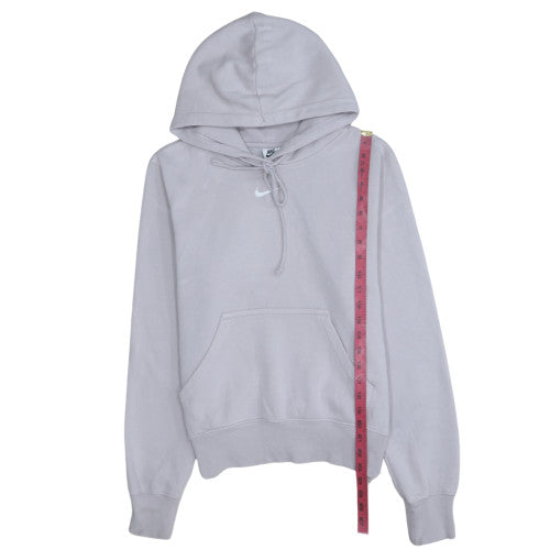 Nike Women’s Grey Small Pullover Hoodie Cotton Blend Athletic Sweatshirt