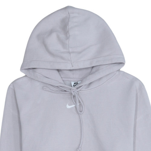 Nike Women’s Grey Small Pullover Hoodie Cotton Blend Athletic Sweatshirt
